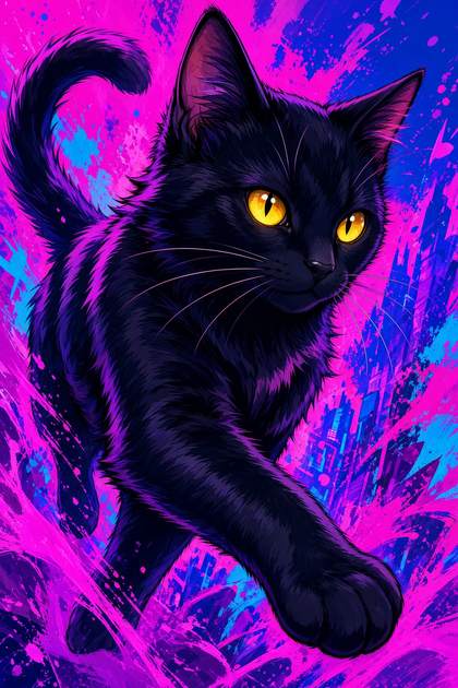 Black Cat poster, Anime Cats