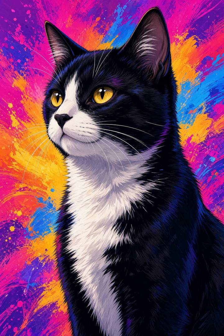 Tuxedo poster, Anime Cats