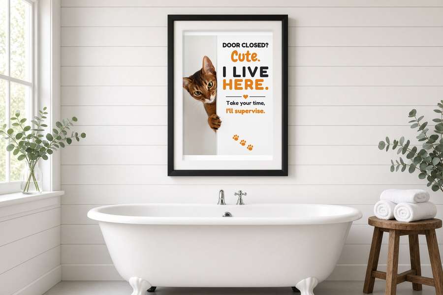 Cats at the Door poster example