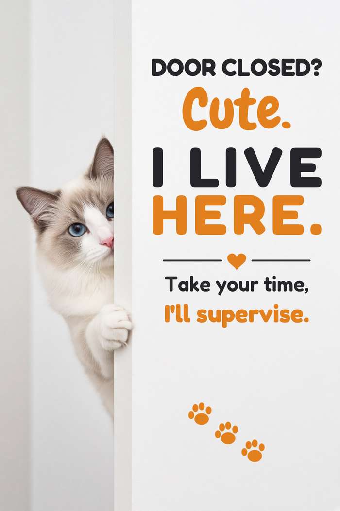 Ragdoll poster, Cats at the Door