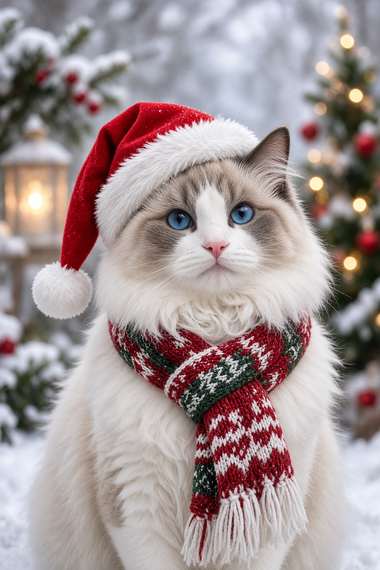 Ragdoll poster, Christmas Cats