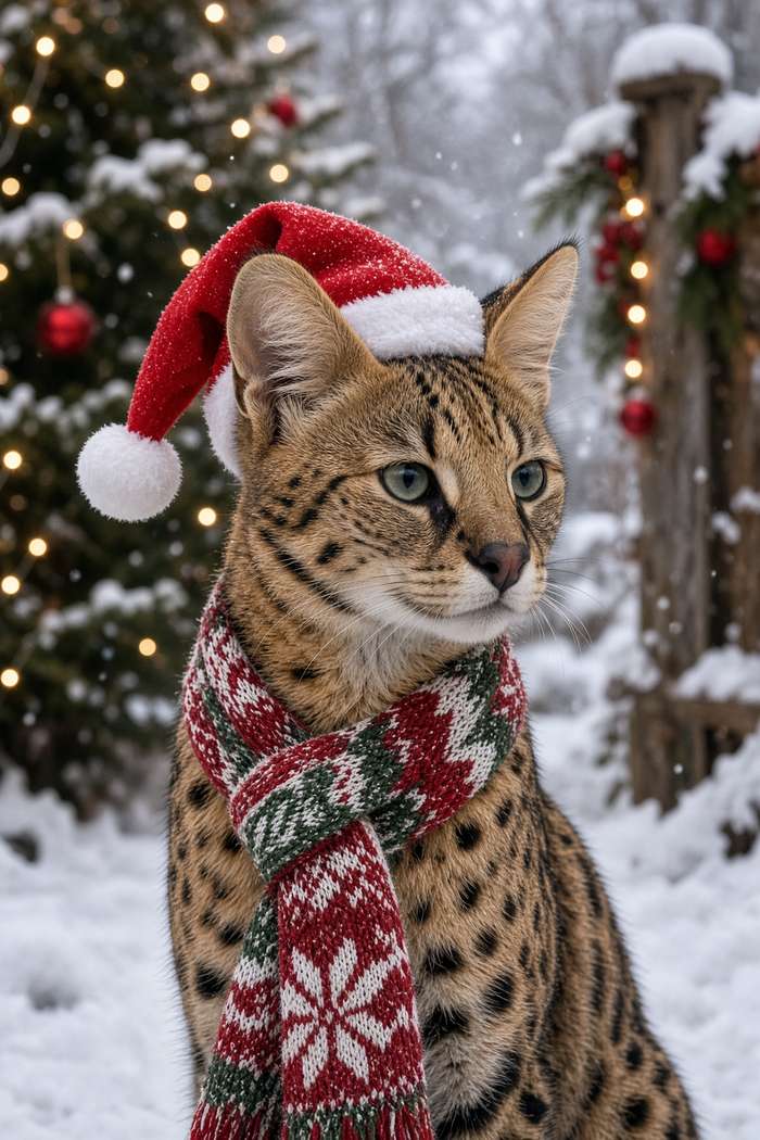 Savannah poster, Christmas Cats