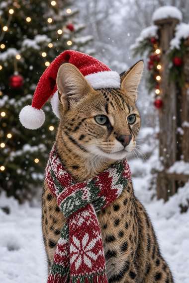 Savannah poster, Christmas Cats