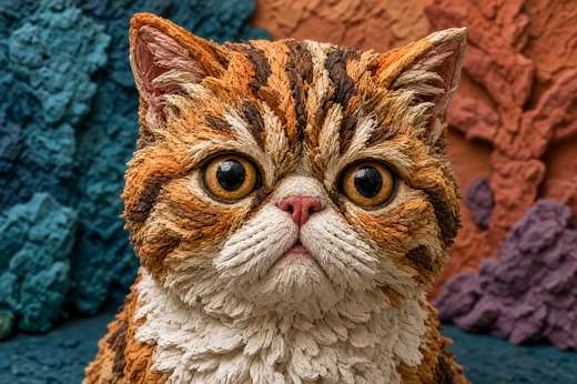 Exotic Shorthair poster, Claymation Cats