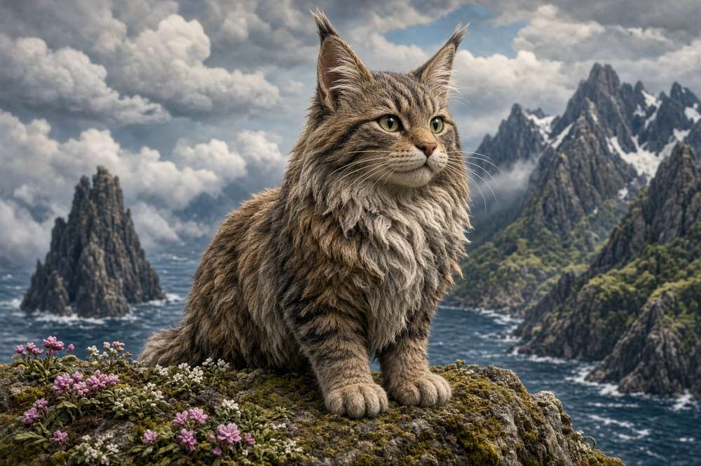 Norwegian Forest poster, Claymation Cats