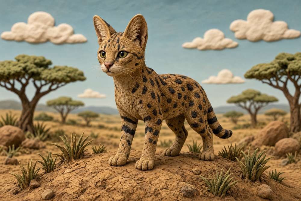 Savannah poster, Claymation Cats