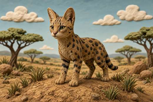 Savannah poster, Claymation Cats