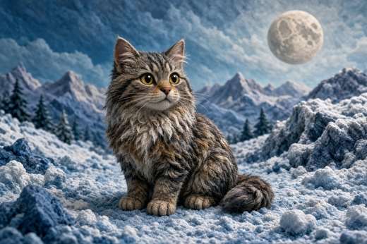 Siberian poster, Claymation Cats