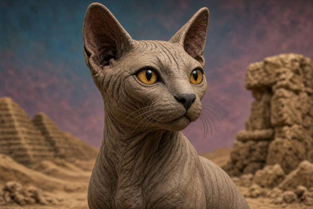 Sphynx poster, Claymation Cats