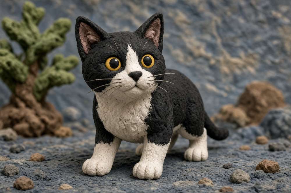 Tuxedo poster, Claymation Cats