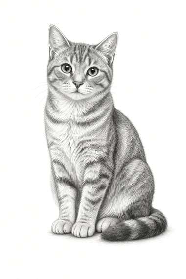 American Shorthair poster, Sketch Cats