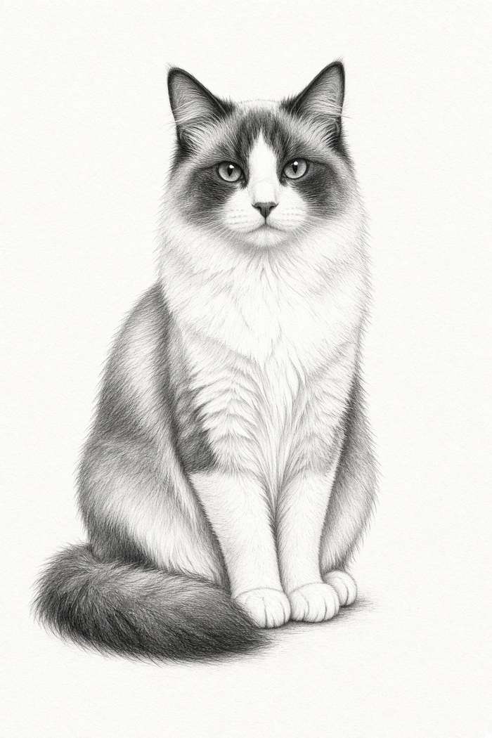 Birman poster, Sketch Cats