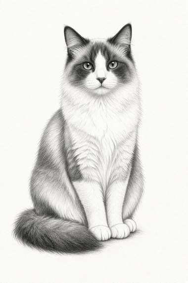 Birman poster, Sketch Cats