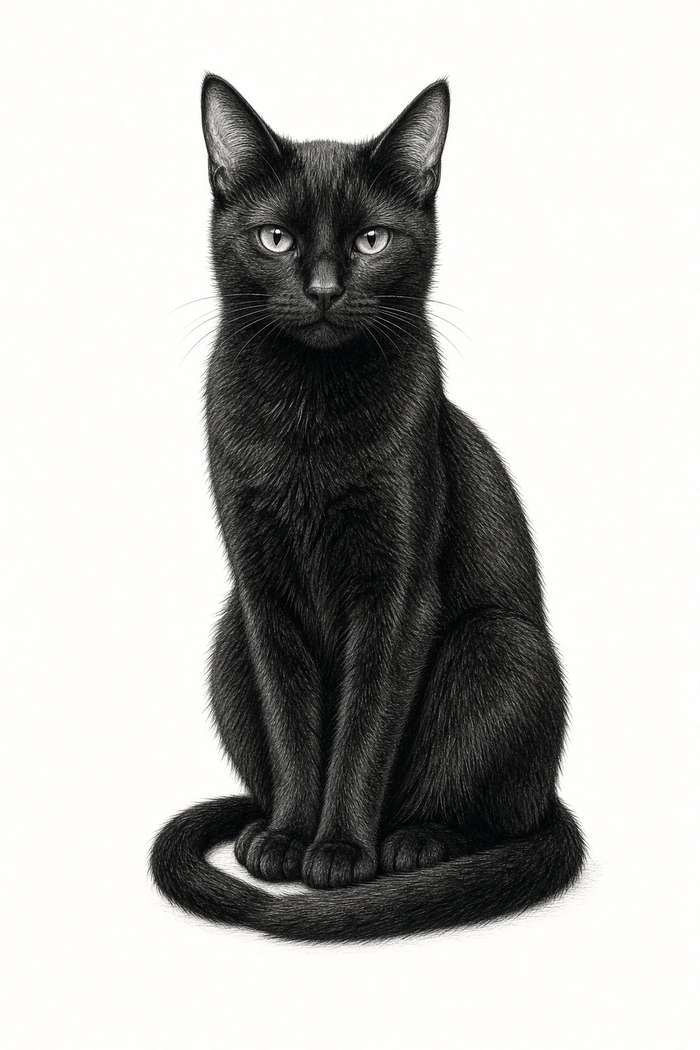 Black Cat poster, Sketch Cats