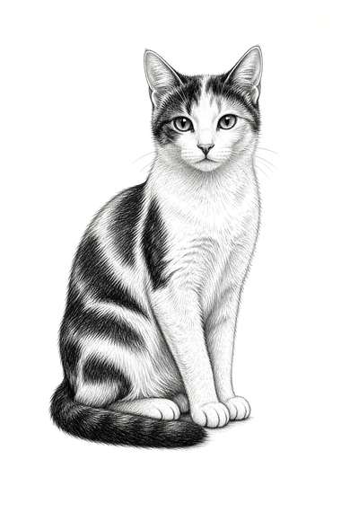 Calico poster, Sketch Cats