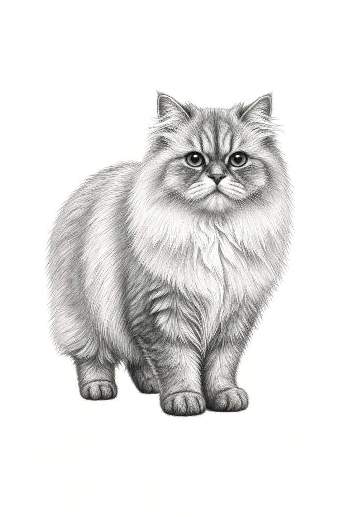 Himalayan poster, Sketch Cats