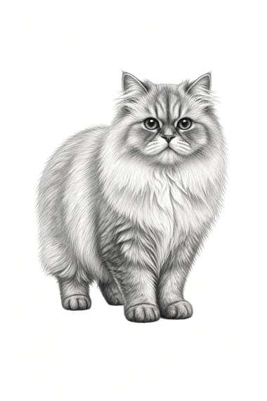 Himalayan poster, Sketch Cats
