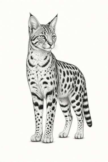 Savannah poster, Sketch Cats