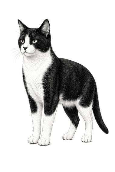 Tuxedo poster, Sketch Cats