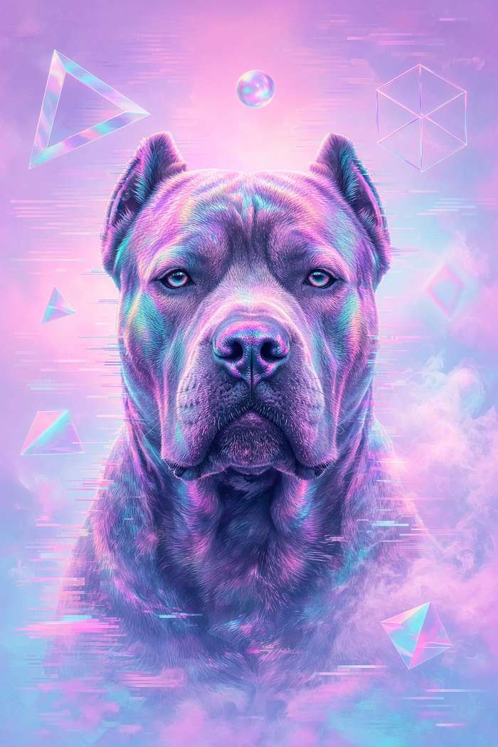 Cane Corso poster, Cotton Candy Canines