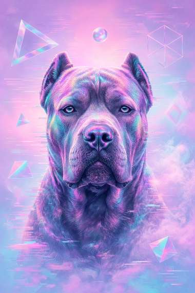 Cane Corso poster, Cotton Candy Canines