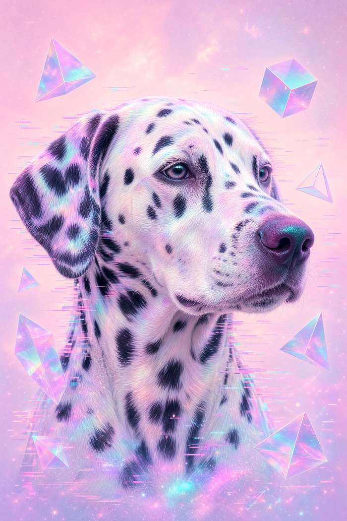 Dalmatian poster, Cotton Candy Canines