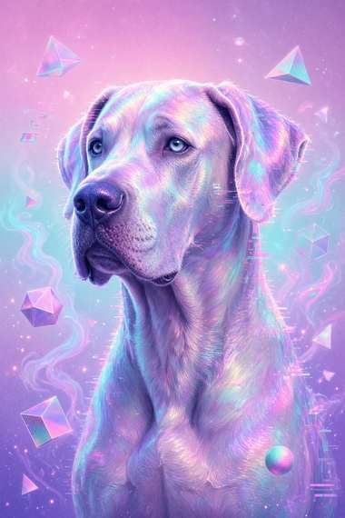 Great Dane poster, Cotton Candy Canines