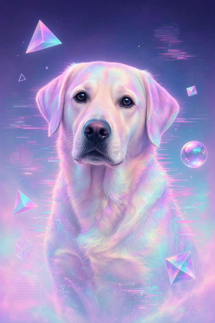 Labrador Retriever poster, Cotton Candy Canines