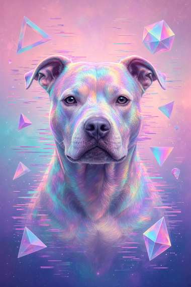 Pit Bull poster, Cotton Candy Canines