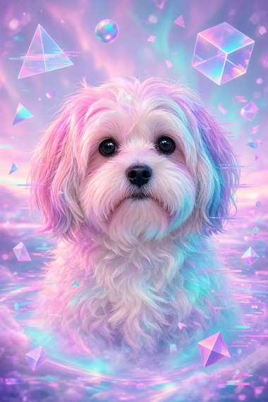 Shih Tzu poster, Cotton Candy Canines