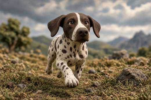 German Shorthaired Pointer poster, Claymation Dogs