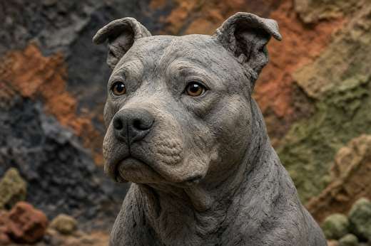Pit Bull poster, Claymation Dogs