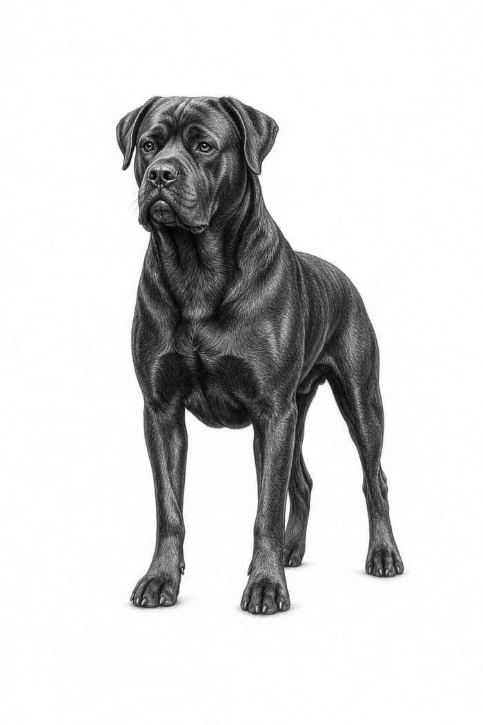 Cane Corso poster, Sketch Dogs