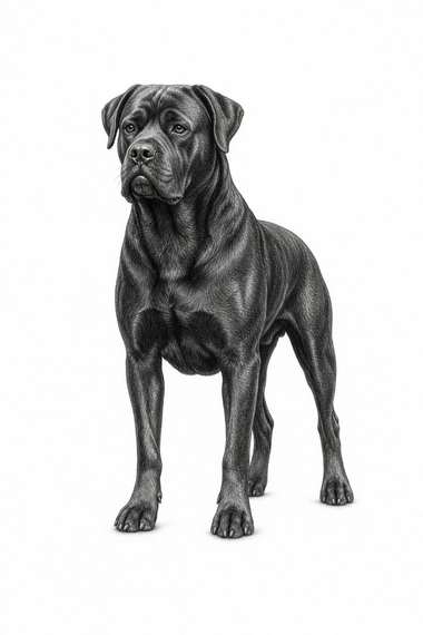 Cane Corso poster, Sketch Dogs