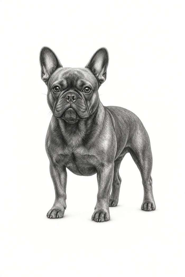 French Bulldog poster, Sketch Dogs