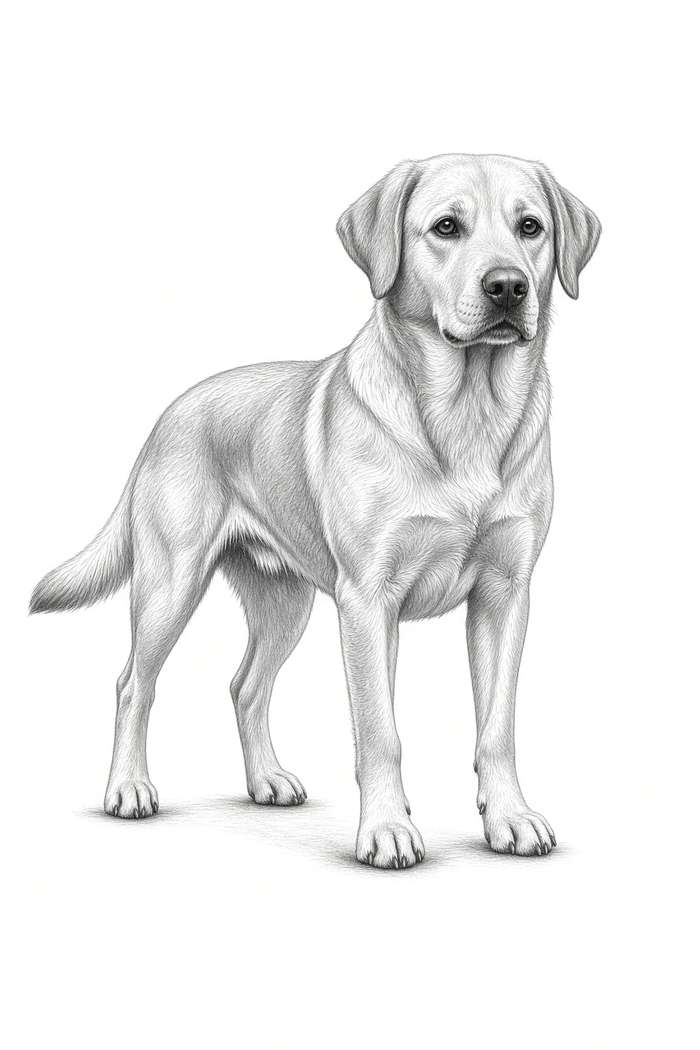 Labrador Retriever poster, Sketch Dogs