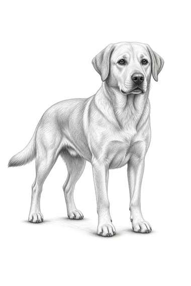 Labrador Retriever poster, Sketch Dogs