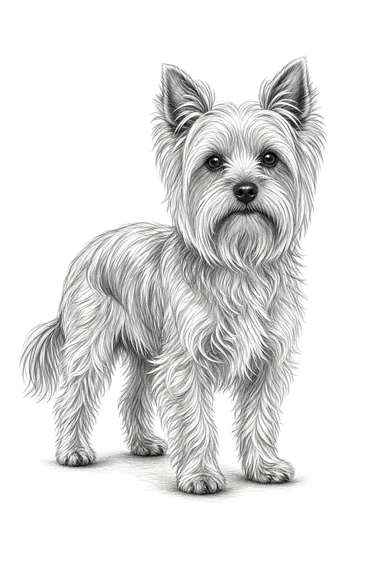 Yorkshire Terrier poster, Sketch Dogs