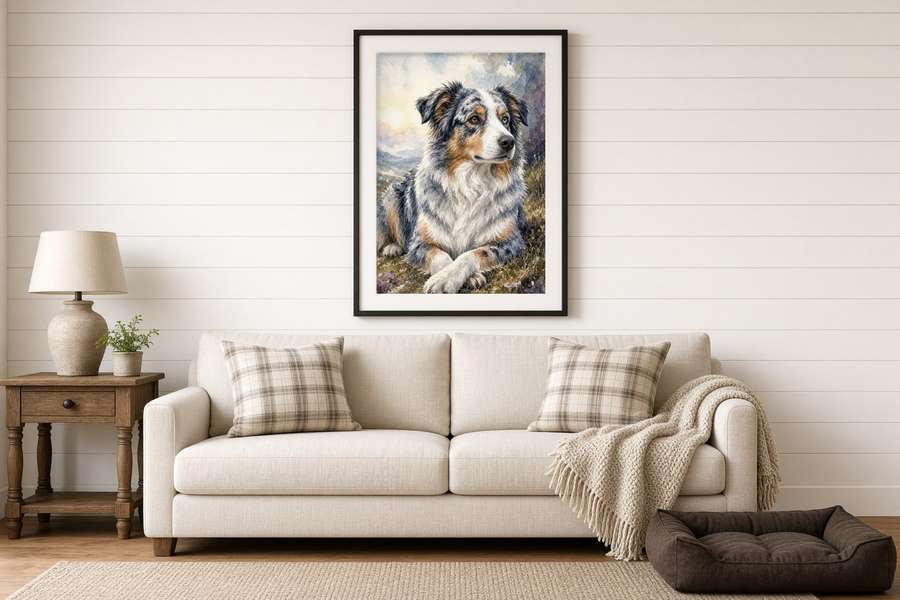 Watercolor Dogs poster example