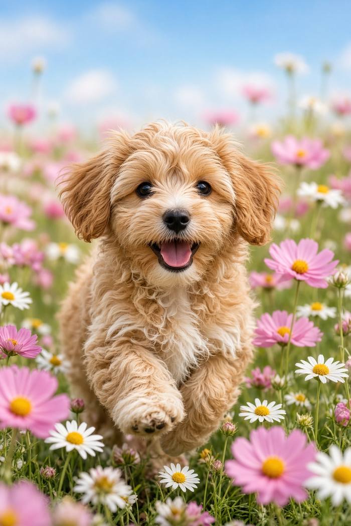Havanese poster, Flower Puppies