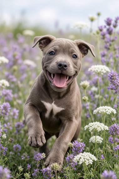 Pit Bull poster, Flower Puppies