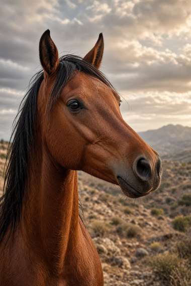 Arabian (Bay) poster, Horse Portraits