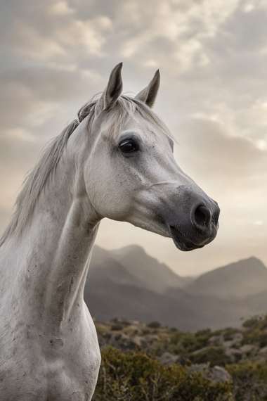 Arabian (Gray) poster, Horse Portraits
