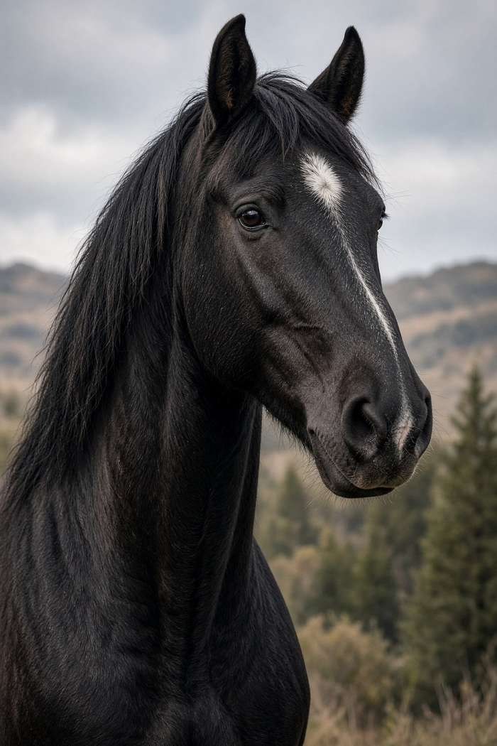Clydesdale (Black) poster, Horse Portraits