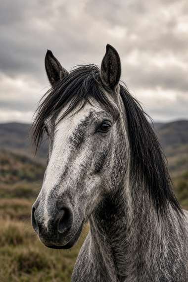 Clydesdale (Roan) poster, Horse Portraits