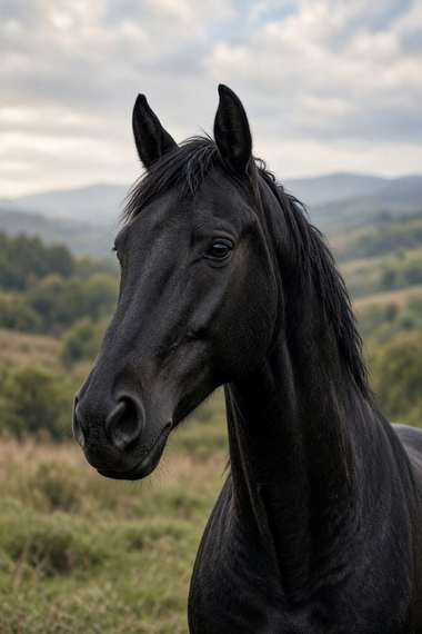 Hanoverian (Black) poster, Horse Portraits