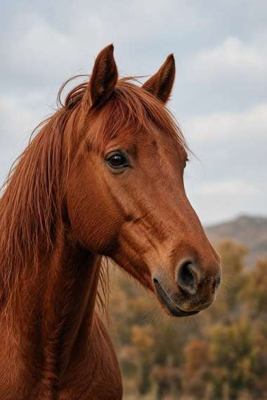 Morgan (Chestnut) poster, Horse Portraits