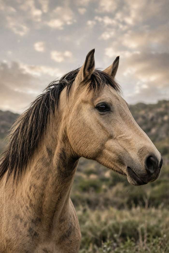 Mustang (Dun) poster, Horse Portraits