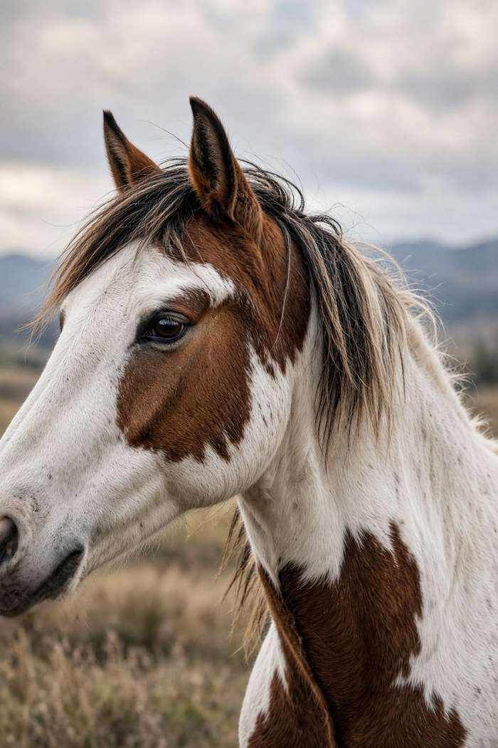 Mustang (Pinto) poster, Horse Portraits