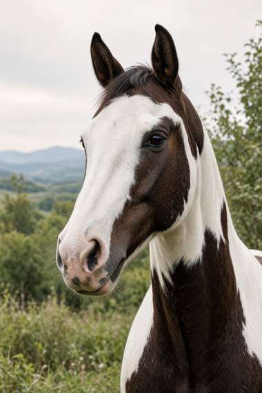 Paint Horse (Overo) poster, Horse Portraits